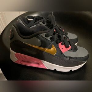 Nike Air Max 90 LTR (GS) Gray Copper Pink Black CD6864-025 Size  2Y